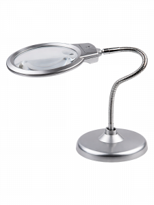 Лупа настольная с подсветкой на гибкой ноге Орбита INL50